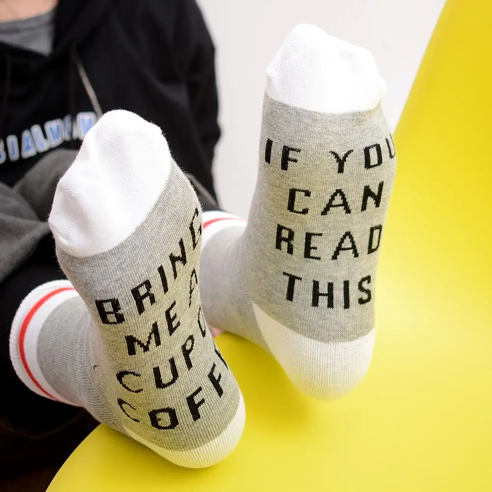 Мужские/женские носки на заказ если вы можете прочитать принесите мне бокал пива