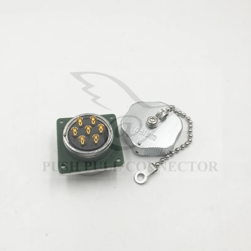 Оригинальные разъем WEIPU WY28 2 3 4 7 10 12 16 17 20 24 26 Pin IP67 Z гнездовой Квадратный фланец|4 pin