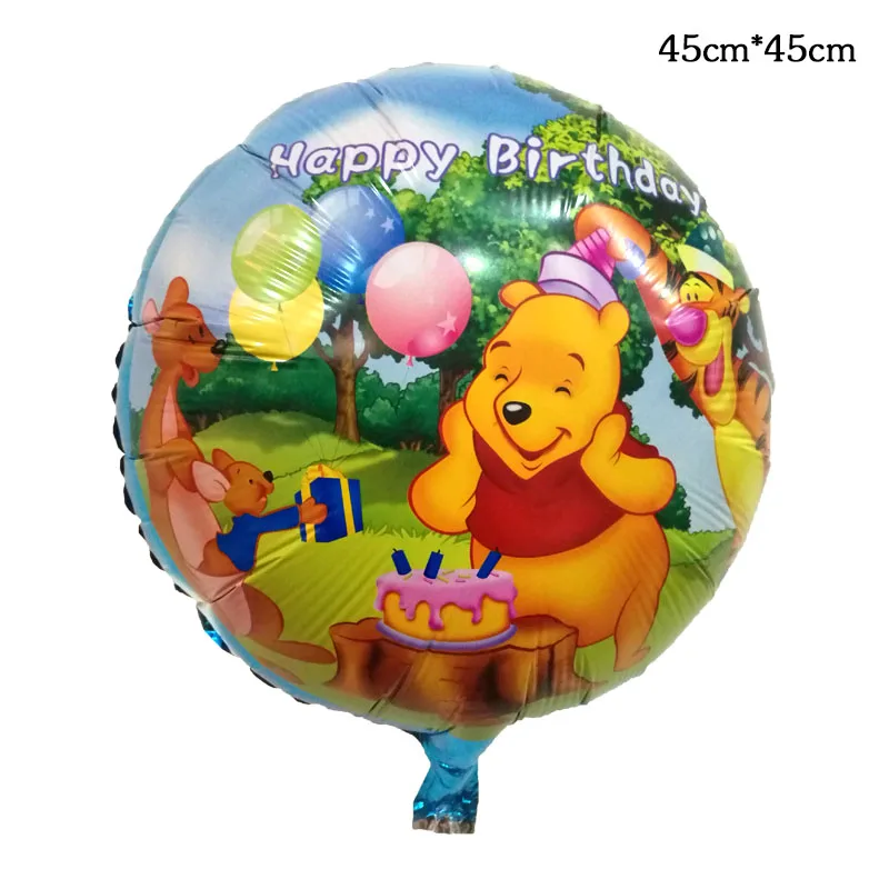 50 шт мультяшный медведь фольгированные шары 18 ''декорации с днем рождения шарики для свадебного украшения детские игрушки оптом