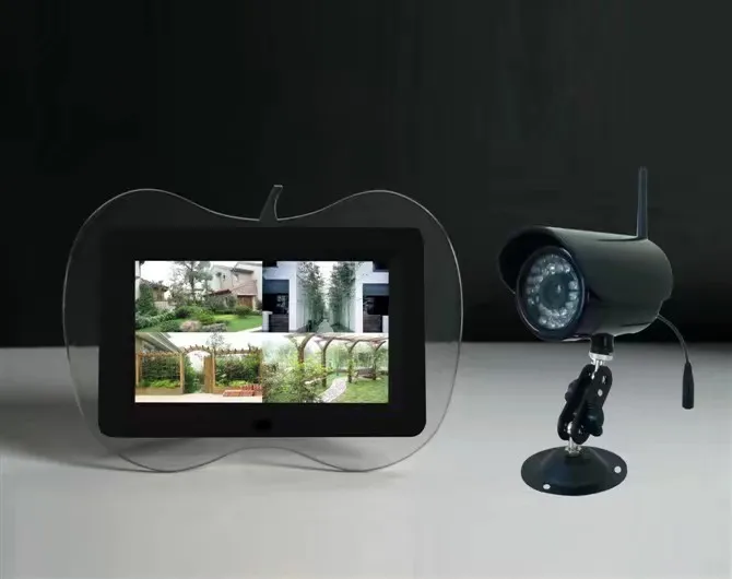 2 4 ГГц беспроводной 7 дюймовый ЖК дисплей QUAD DVR цифровой детский монитор Запись