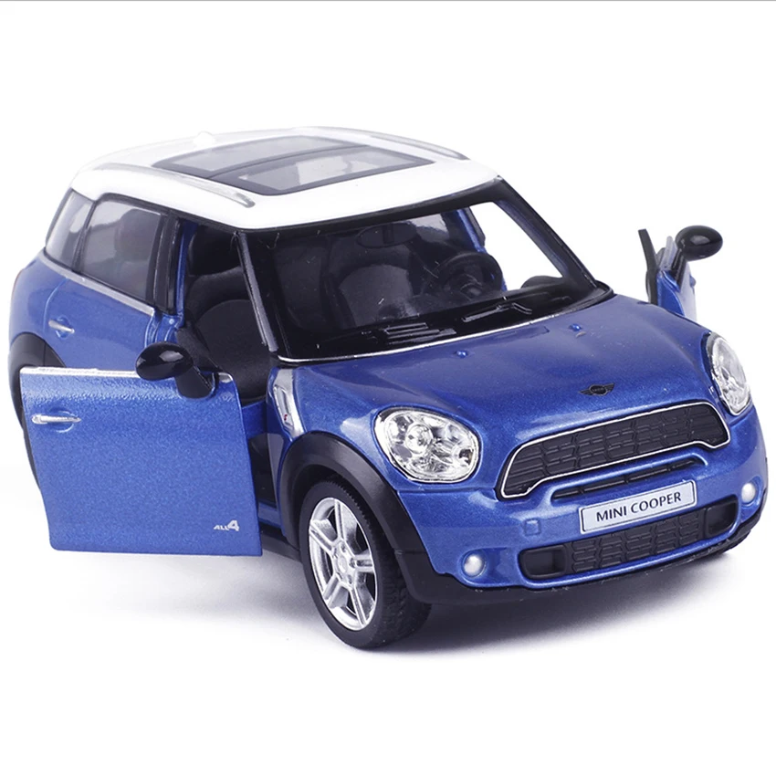 

R Mini countryman Cooper 1:36 Toy Vehicles Alloy Pull Back Car Replica Authorized Original Factory Model Toys Kids Gift
