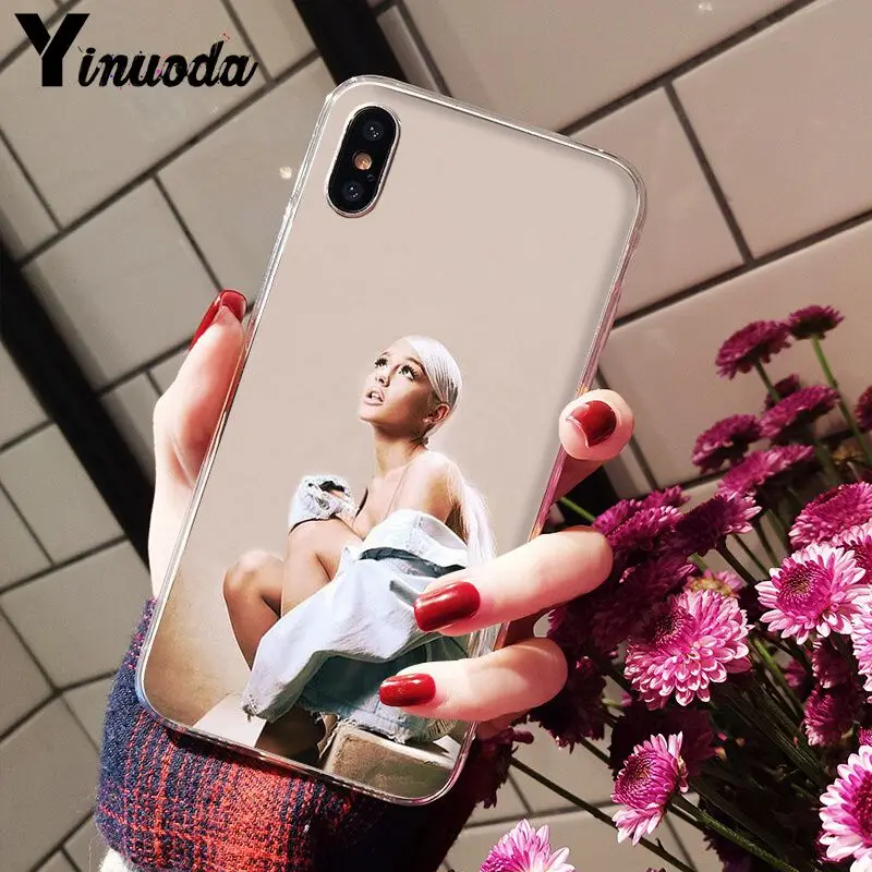 Yinuoda Ariana Grande AG Радужный подсластитель прозрачный мягкий чехол для телефона iPhone 8 7 6 6S Plus 5 5S SE XR X XS MAX Coque
