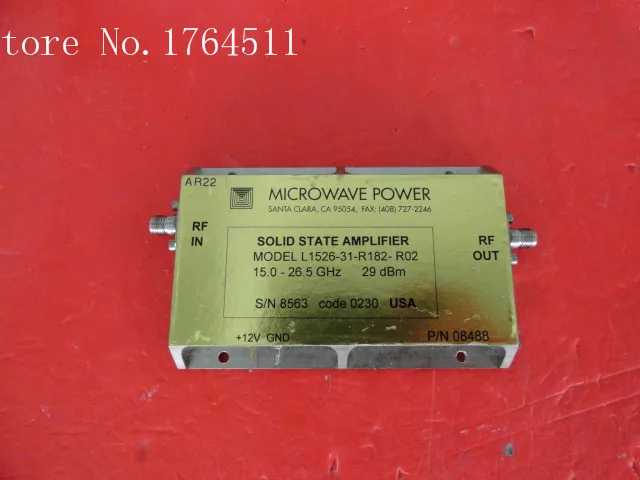 [BELLA] MICROWAVE POWER L1526-31-R182-R02 15.0-26.5GHz amplifier | Электронные компоненты и принадлежности