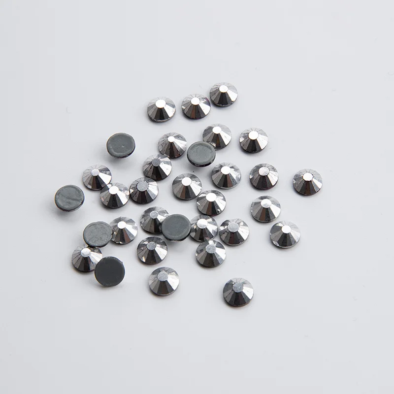 Jet Silver Hot Fix Rhinestone SS6-SS34 Gray Back Rhinestones for Clothes Shiny Stone High Quality with Coatings | Дом и сад