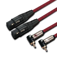 hifi audio cable dual xlr female to dual rca male for sound mixer amplifier angle 2rca to 2xlr 3 pin cable 1m 2m 3m 5m 8m 10m