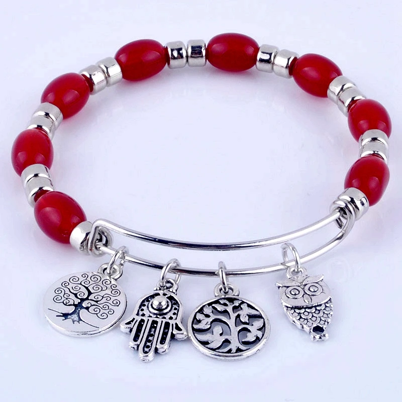 2018 расширяемый регулируемый браслет с проволочной оболочкой акриловыми