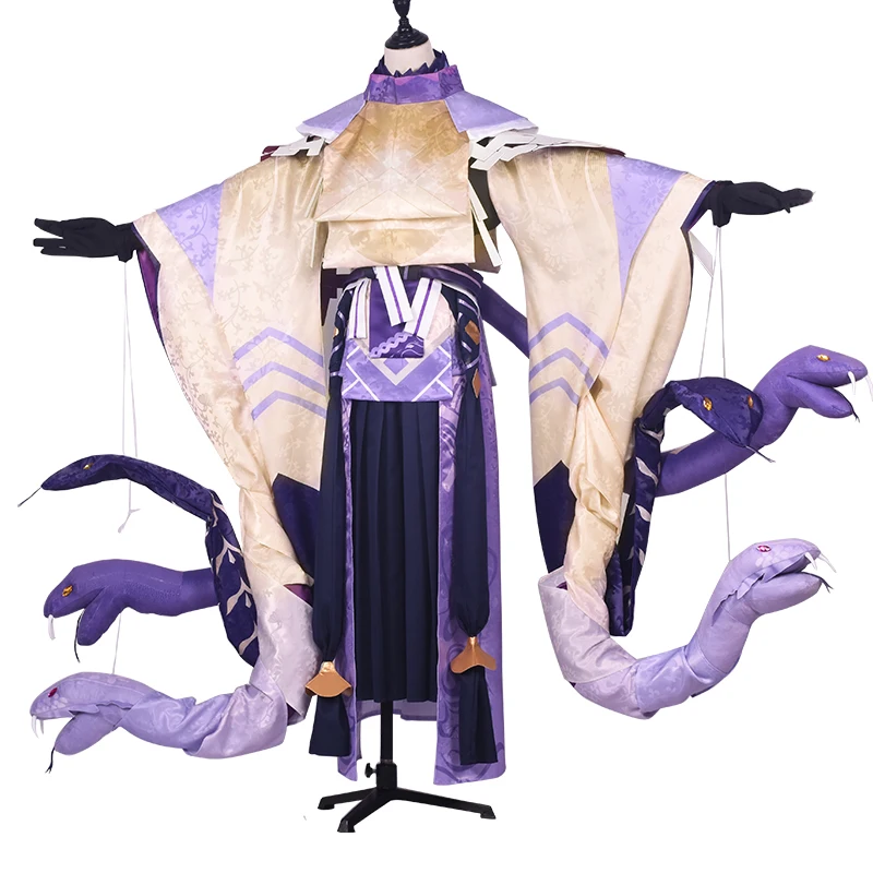 Аниме! Onmyoji Yamata no Orochi новая кожа великолепное кимоно униформа Косплей Костюм
