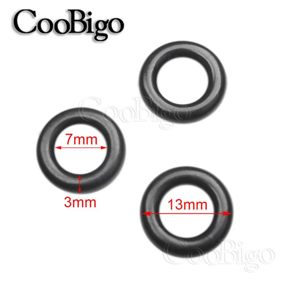 7mm 5 шт. 3/16 ''~ 2'' внутренний диаметр. Пластиковый круглый рюкзак с круглым кольцом для одежды, обуви, ремней, уличных сумок, швейный аксессуар для рукоделия - Цвет: 7mm