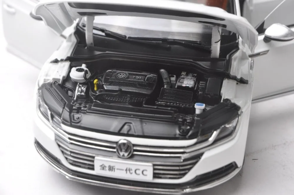1:18 литая под давлением модель для Volkswagen VW New CC Arteon игрушечный автомобиль из белого сплава миниатюрная Коллекция подарков Passat Magotan