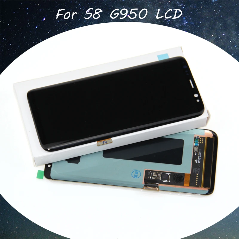 Для samsung Galaxy S8 G950 S8 G950F ЖК-дисплей кодирующий преобразователь сенсорного экрана в сборе запасные части для ремонта телефона