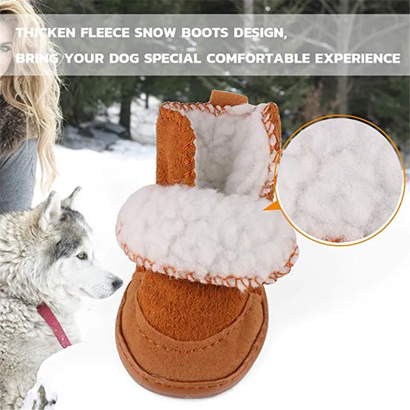 4 шт. Классическая обувь для домашних животных собак кошек зимние маленькие