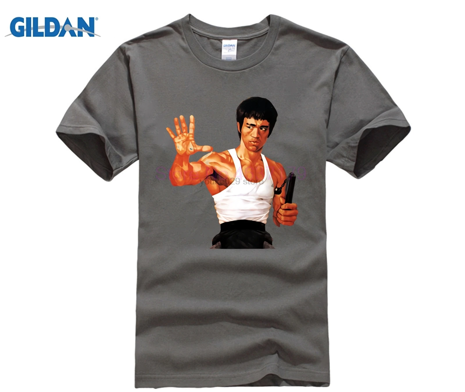 Kungfu Creator Брюс Ли Нун Чакс Футболка мужская MMA основатель футболка hombre Jeet Kune Do Топ