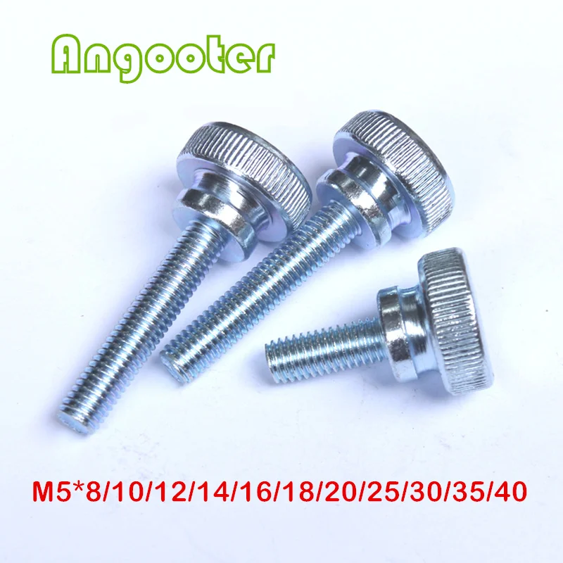 10 шт. GB834 Углеродистая Сталь M5 * 8 12 14 16 18 20 25 30 35 40 накатанный винт с плоской головкой