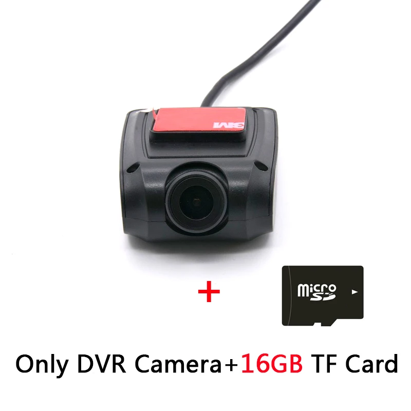 Full HD 1080P USB фронтальная DVR Dash камера вождение автомобиля рекордер для автомобиля dvd-плеер Android 8,0/6,0 gps головное устройство - Название цвета: Camera n 16G tf card