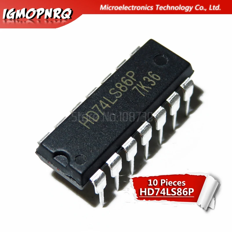 10 шт. HD74LS86P HD74LS86 SN74LS86N 74LS86 DIP новый оригинальный|lot lot|lot 10pcs |