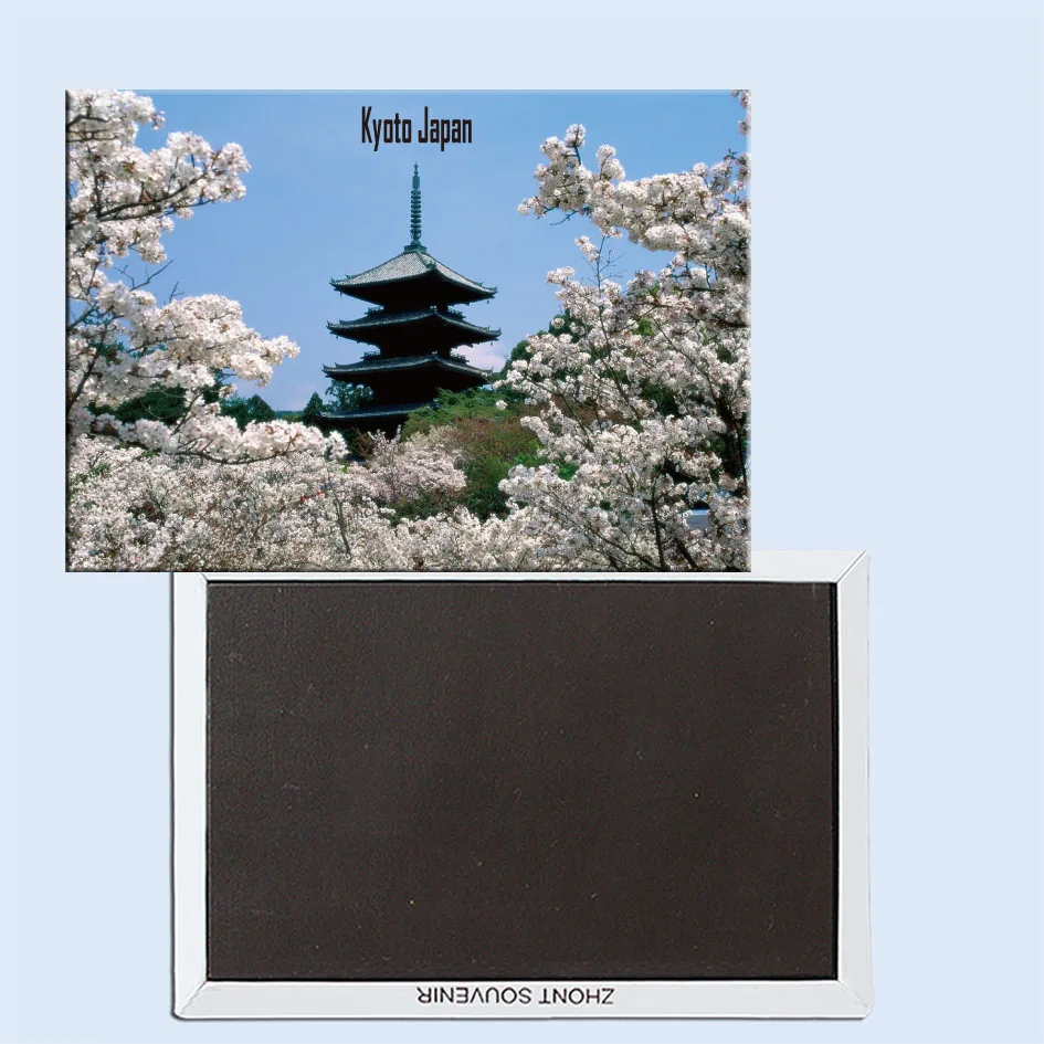 

Cherry Blossoms, Ninna-Ji Temple Grounds, Kyoto, Japan, Refrigerator magnet, Tourist souvenirs, Home creative ornaments 24692