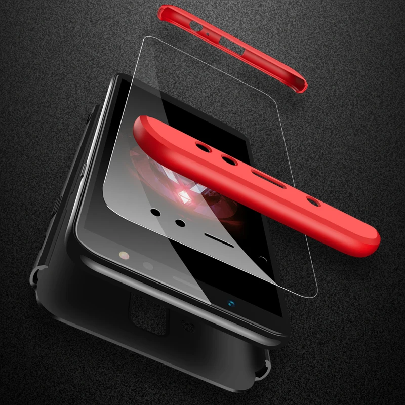 GKK Case for SAMSUNG A6 PLUS 360 Full protection Anti-shock waterproof Hard PC 3 In 1 Design case Samsung Plus Cover | Мобильные