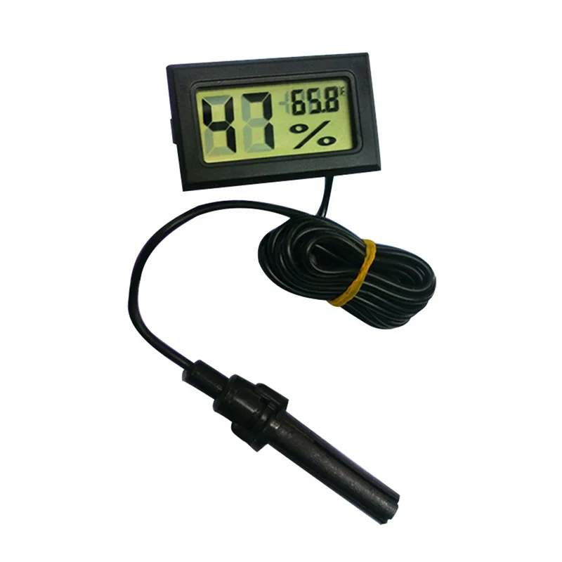 Mini LCD Digital Display Thermometer Hygrometer Temperature Humidity Meter Weather Station Indoor Kitchen Termometers-Drop