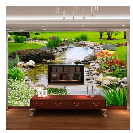 3d обои для гостиной диван ТВ фон настенная бумага трехмерная поток струящаяся