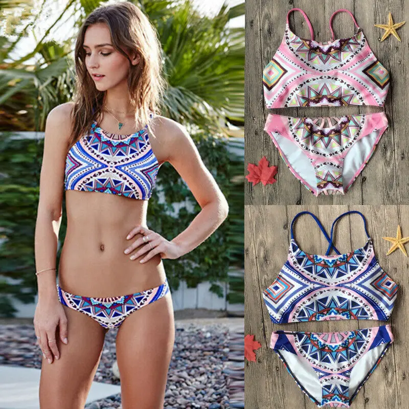 

2019 Hot New Women's Sexy Push-up Bikini Set Brazilian Swimsuit Bathing Suit Swimwear Swimming Beachwear