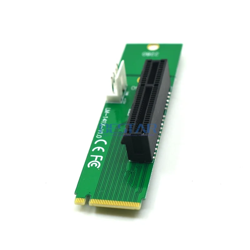 PCI E штекер-гнездо высокоскоростной адаптер pci-E 1X 4x для NGFF M.2 M Key keyM PCIe pci express PCI-express |
