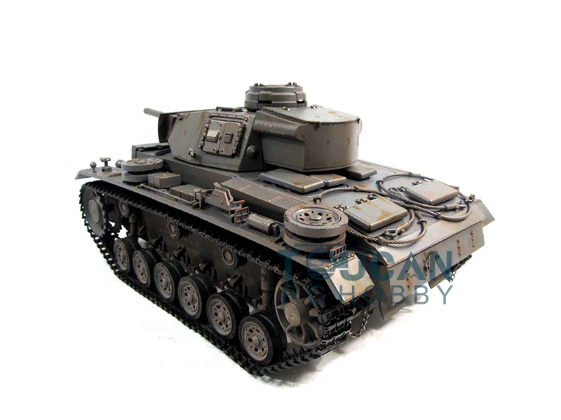 Металл Мато 1/16 Panzer III RC РТР Танк модель BB стрельба гранулы серый 1223 TH00661