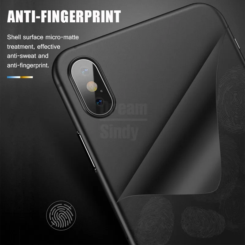 Ультратонкий матовый чехол 0 26 мм для айфон IPhone 7 8 6 6s XR XS Max X Оригинальный Plus