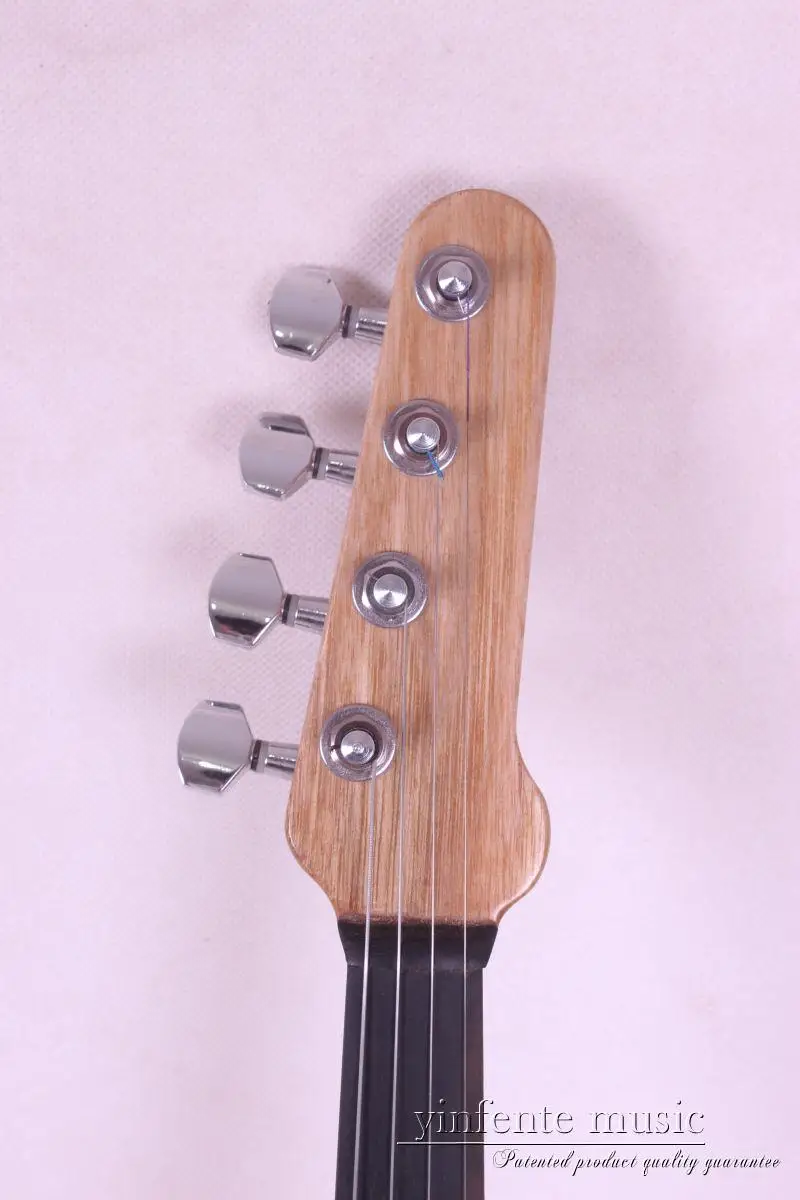 4/4 электрическая скрипка из цельного дерева бесшумный звукосниматель тонкое