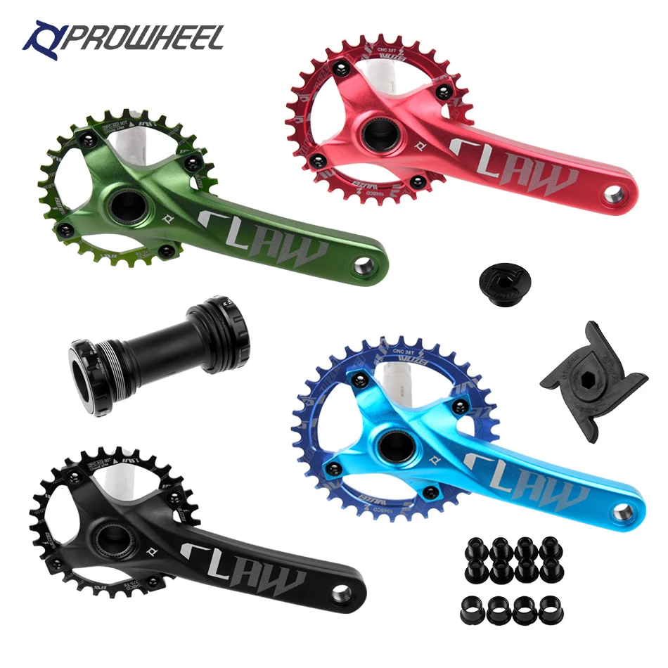 Горный велосипед MTB велосипедные рукоятки передняя Звездочка 104BCD звездочки 170/175 мм Звездочка Круглый 30/32/34/36/38T каретка BB кривошипно комплект
