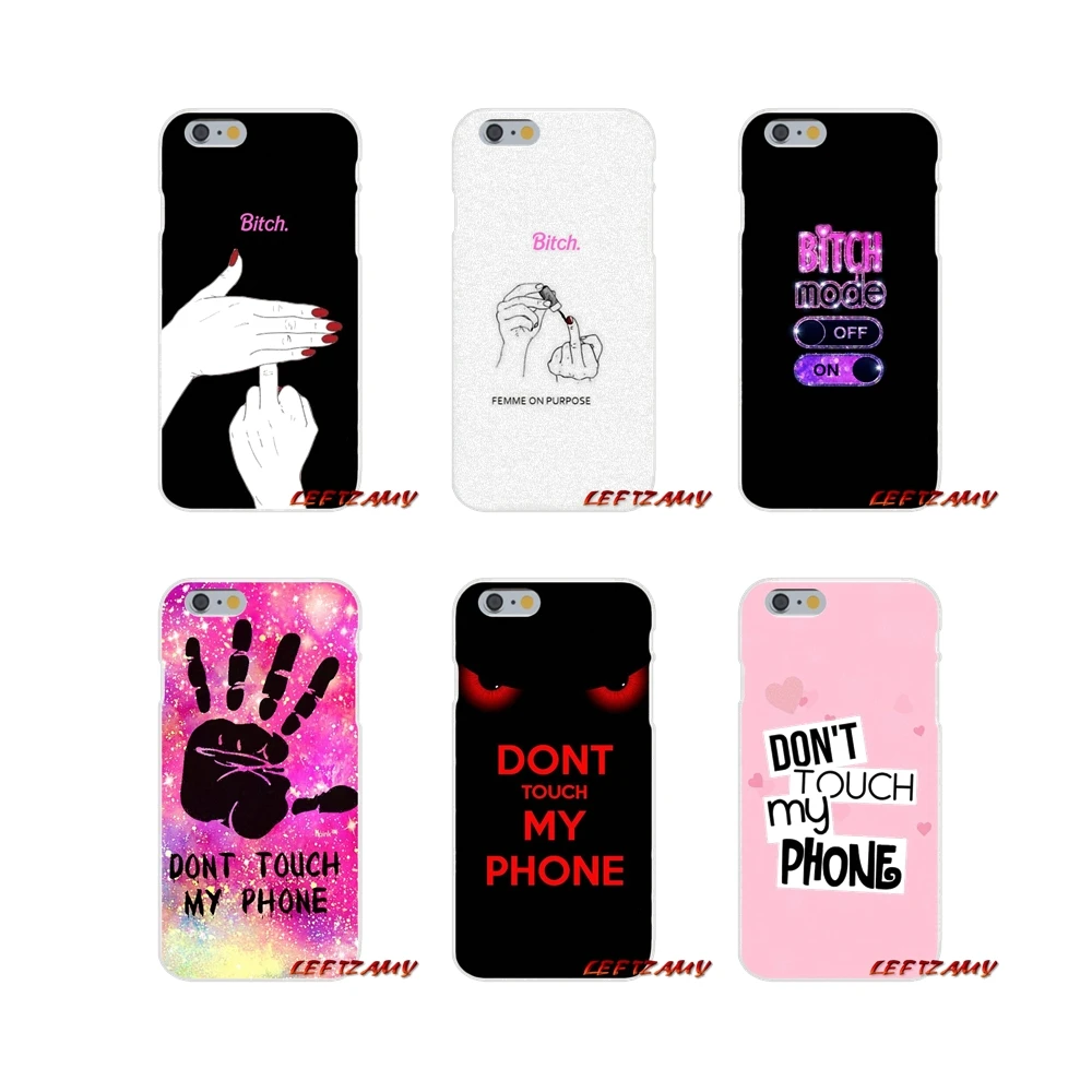 Прозрачные мягкие чехлы Bitch Don't touch my phone для Xiaomi Redmi Note 6A MI8 Pro S2 A2 Lite Se MIx Max 2 3 F1 Oneplus