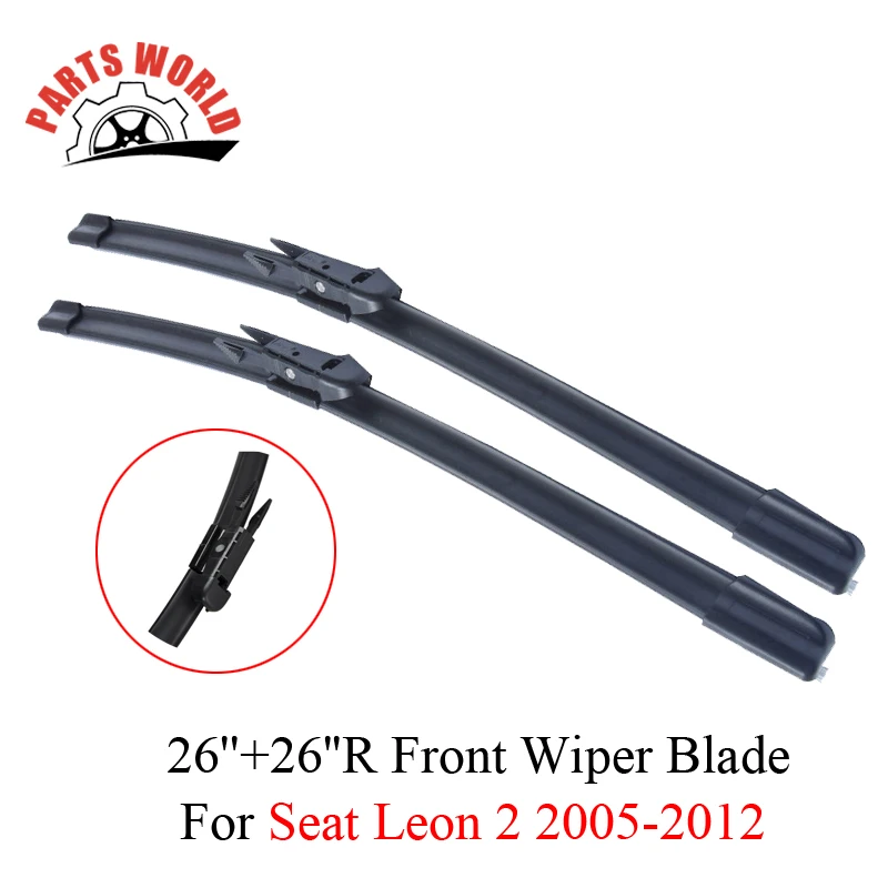 Щетки стеклоочистителя для Seat Leon 2 2005-2012 резиновые передние и задние