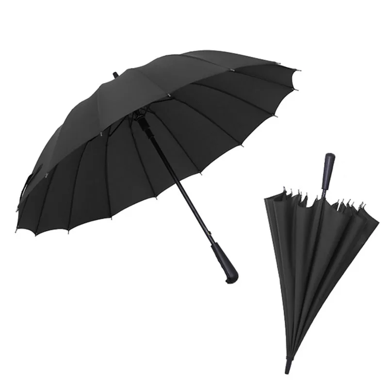 

JPZYLFKZL16k Hot sell long handle outdoor straight umbrella large golf umbrellas two or three people compact umbrellas parasol
