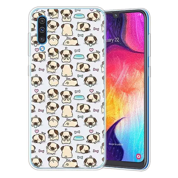 10 Силиконовые чехлы для samsung Galaxy A10 A30 A40 A50 A70 A6 A7 A8+ A9 M30 M50 из ТПУ - Цвет: 10