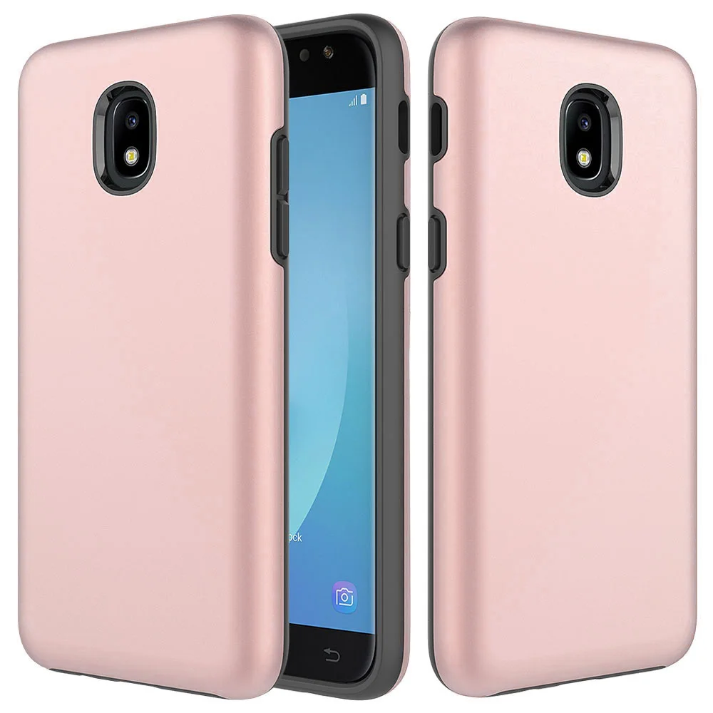 Двухслойный Гибридный армированный чехол для Samsung Galaxy J7 2018/J7 Refine/J7 Star/Crown/Eon/Top/Aero |