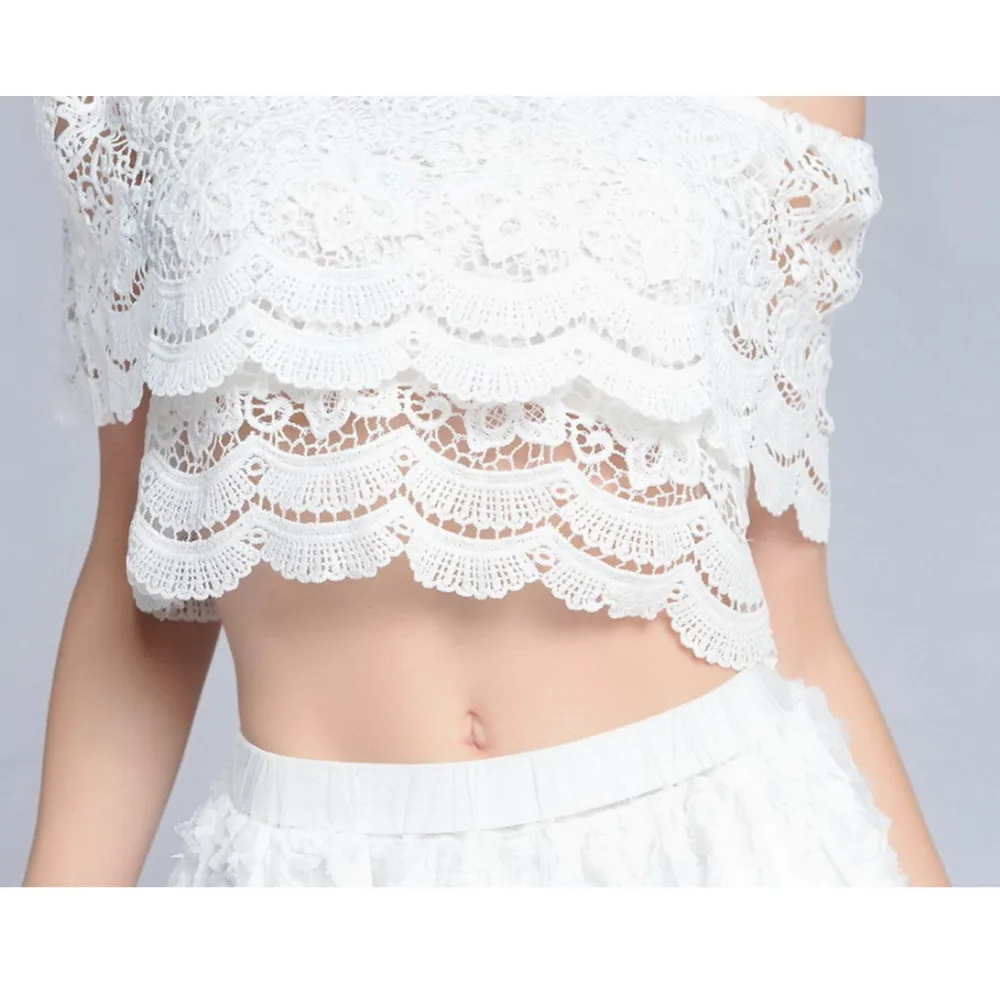 Лето 2021 топы с вязаными кружевами в стиле &quotЛолита&quot укороченные женские блузки