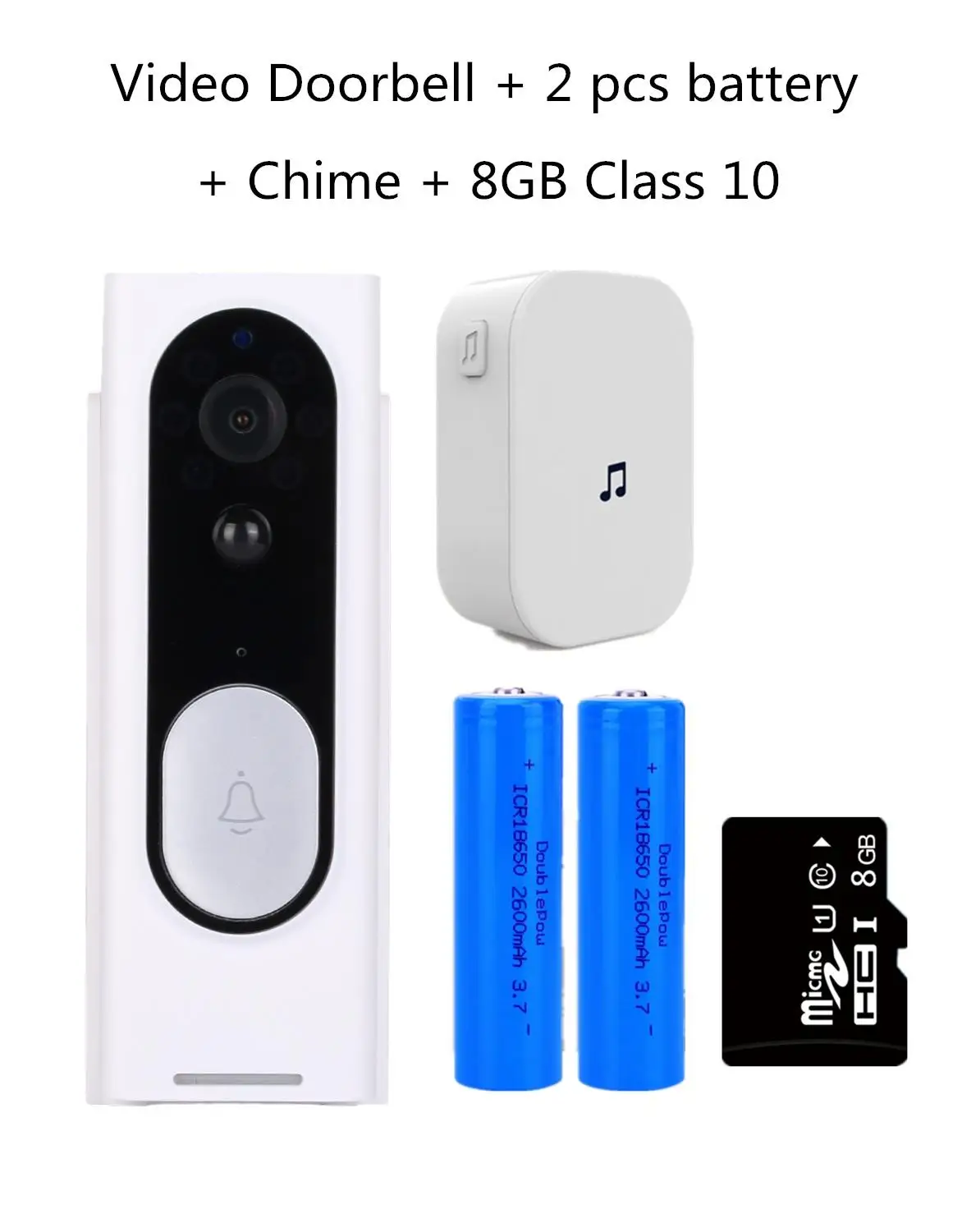 Option 4 Vikewe видео дверной звонок 1080p HD ночного видения беспроводной WiFi безопасности домашний монитор домофон умный телефон Видимый дверной Звонок камера - Название цвета: Option 4