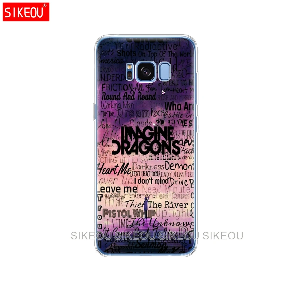Силиконовый чехол для Samsung Galaxy S9 S8 S7 S6 edge S5 S4 S3 PLUS телефона imagine dragons night music|Бамперы| |
