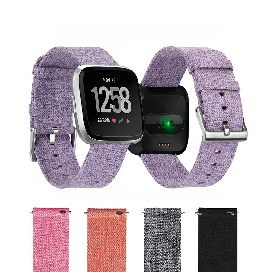 Watch Band for Fitbit Versa 2 Woven Fabric Quick Release Replacement Strap Bracelet Lite Fitness Smart | Электроника