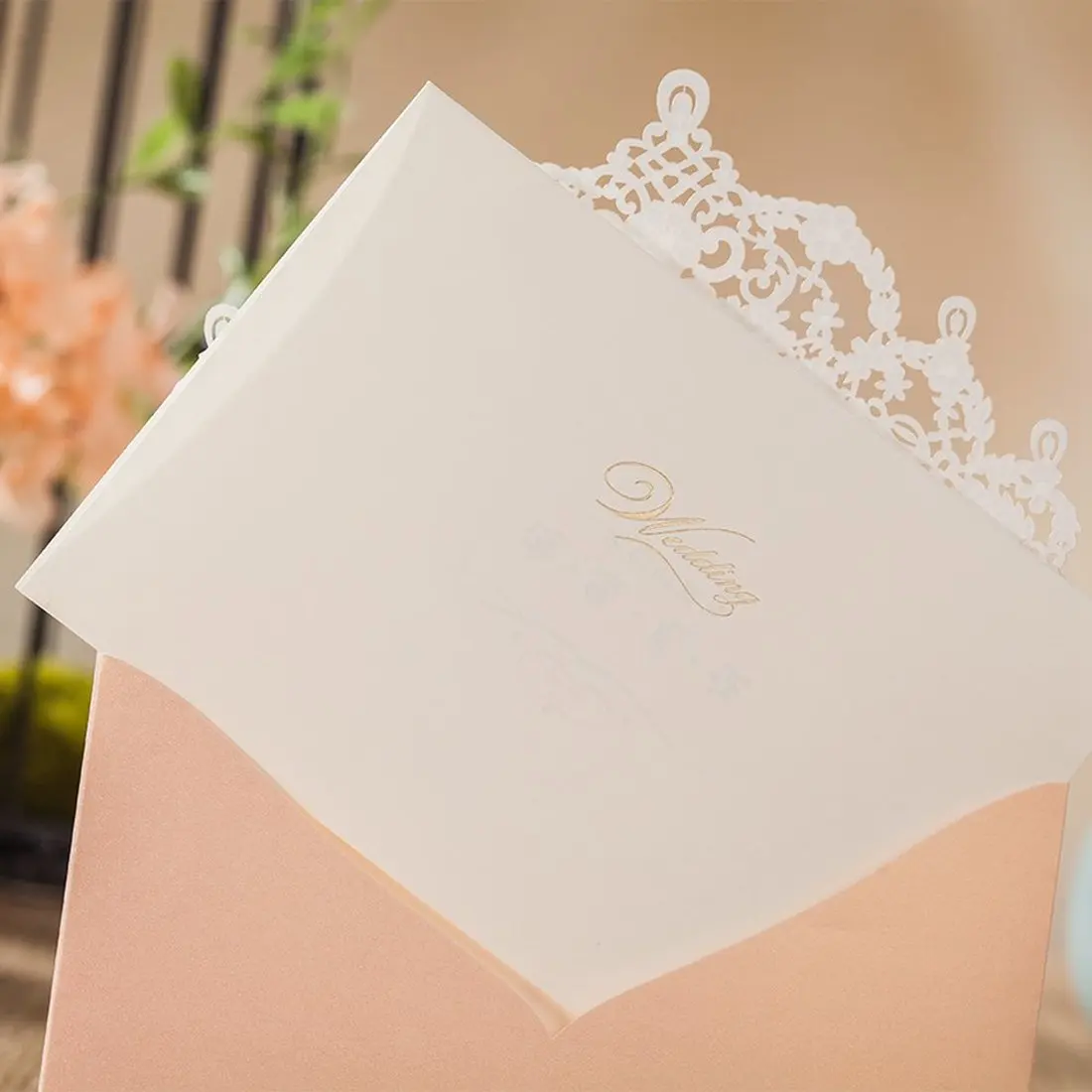 20 шт Румяна цветочные Розовые лазерные свадебные пригласительные открытки