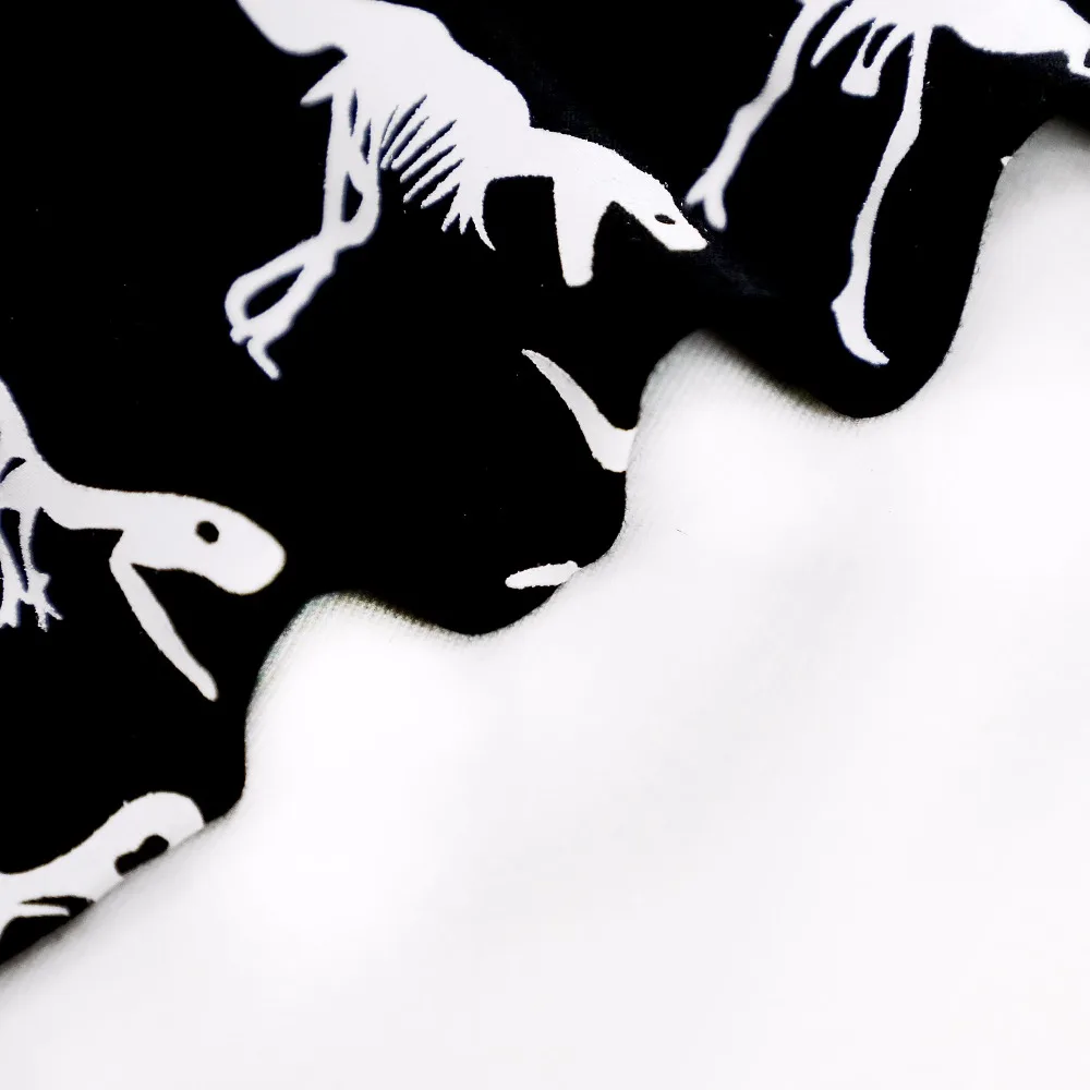 Пижамный комплект детский светящийся в темноте пижама с динозавром одежда для