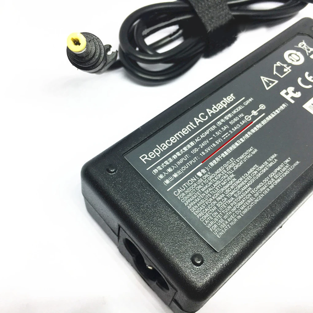 Замена для hp Pavilion dv6000 dv6500 18,5 V 3.5A 65W адаптер переменного тока ноутбук блок питания зарядное устройство для ноутбука