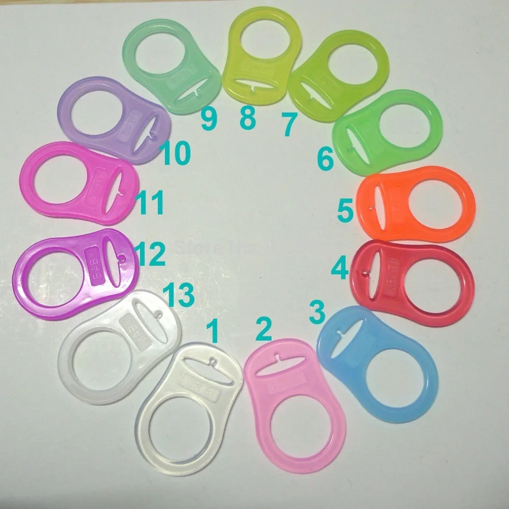 130 шт 13 цветов Ассорти мам кольца силиконовые соски адаптер|pacifier adapter|mam ringsilicone