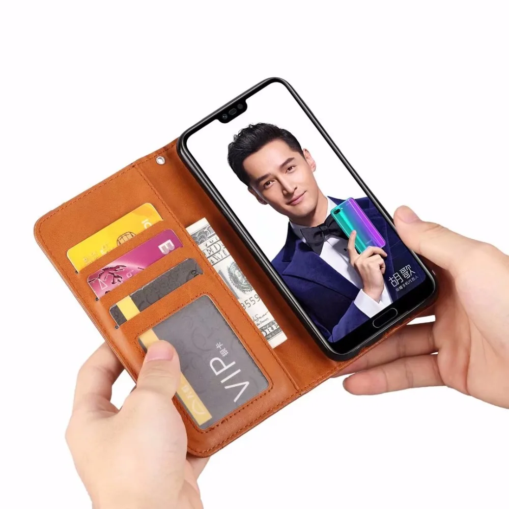 Чехол книжка для Huawei Honor 10 Nova 3e 2i P30 P20 Lite Pro кожаный чехол с магнитной застежкой