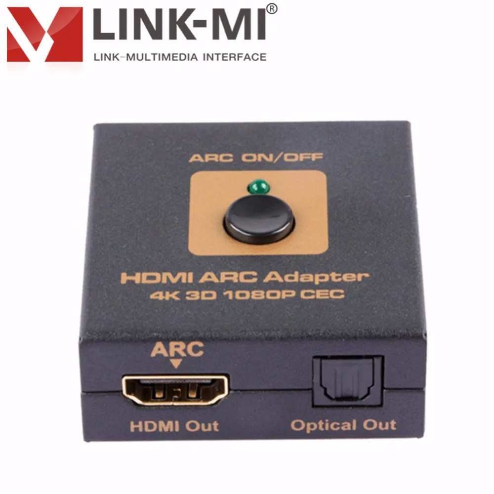 LINK MI HDMI ARC адаптер с оптическим аудиовыходом Audio (Toslink) 4K 3D 1080P CEC используется