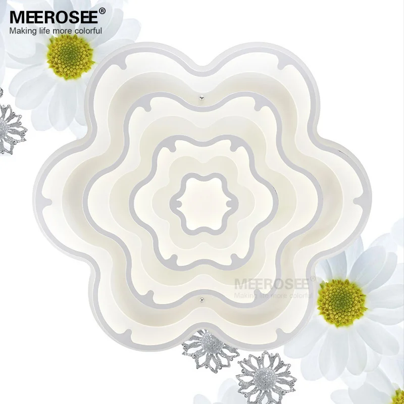 Новый Дизайн СВЕТОДИОДНЫЙ Потолочный Светильник Цветок Формы белая Акриловая