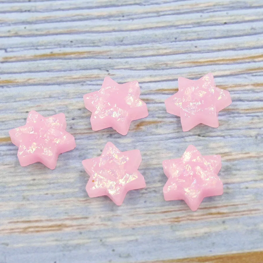 

Jaymaxi Synthetic Star Of David Opal Resin Pendant Fire Opal Charm DIY Jewelry Findings 11.5mm Without Hole 20Piece/lot