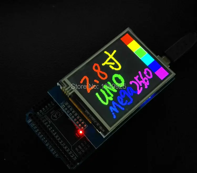 2 8 дюймовый сенсорный ЖК экран TFT модуль дисплея для arduino UNO R3 высокое качество|display