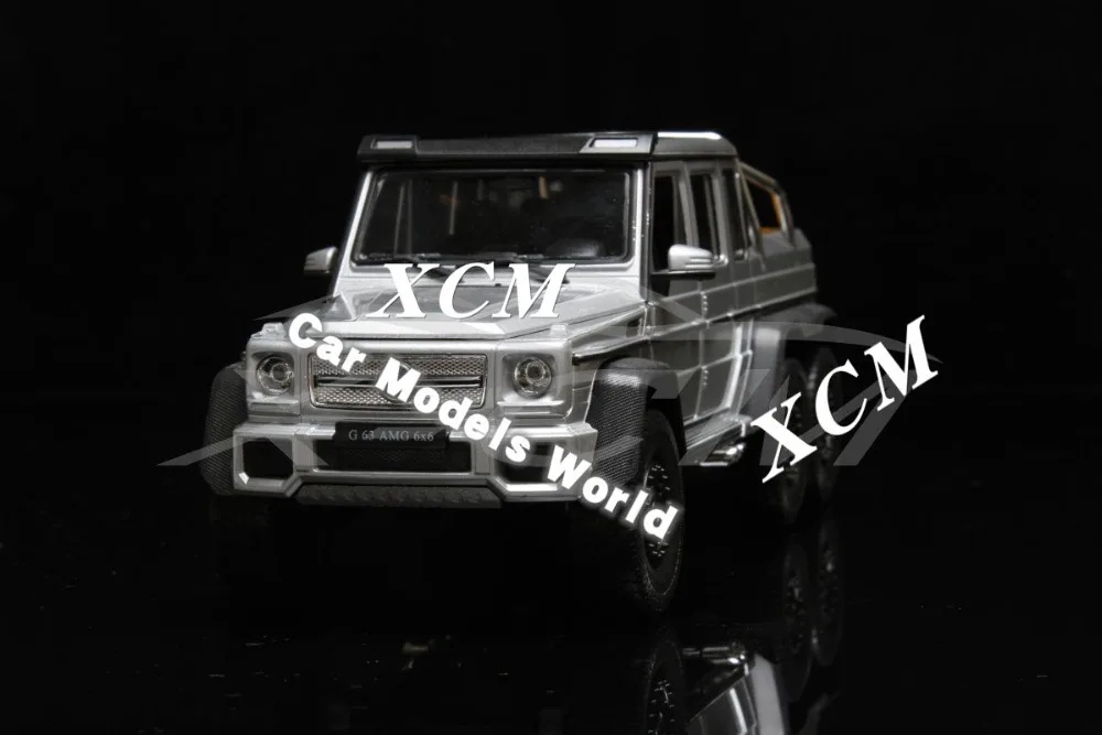 Литые модели автомобилей Welly FX для G63 A M G 6x6 1:24 (серебристый) + маленький