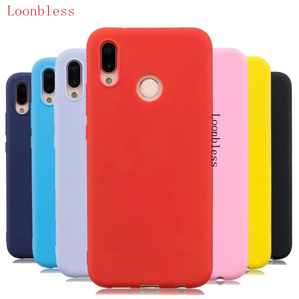 Чехол для huawei Y6 2019 Y6Pro чехол карамельный MRD-LX1F Матовый ТПУ бампер задняя крышка