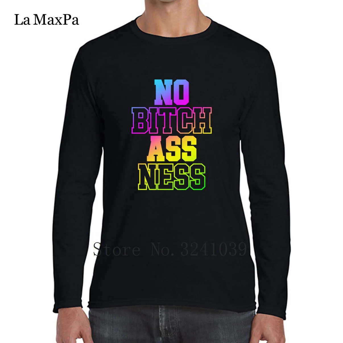 Базовая Однотонная футболка с надписью No Bitch Ass Ness для мужчин мужская